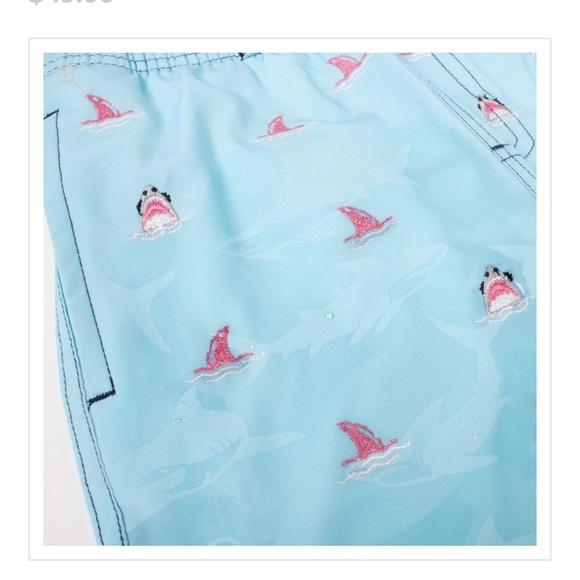 Shade Critters
Stretch Blue Swim Trunks - Magic Water Appearing Boats & Sharks - Picture 3 of 3